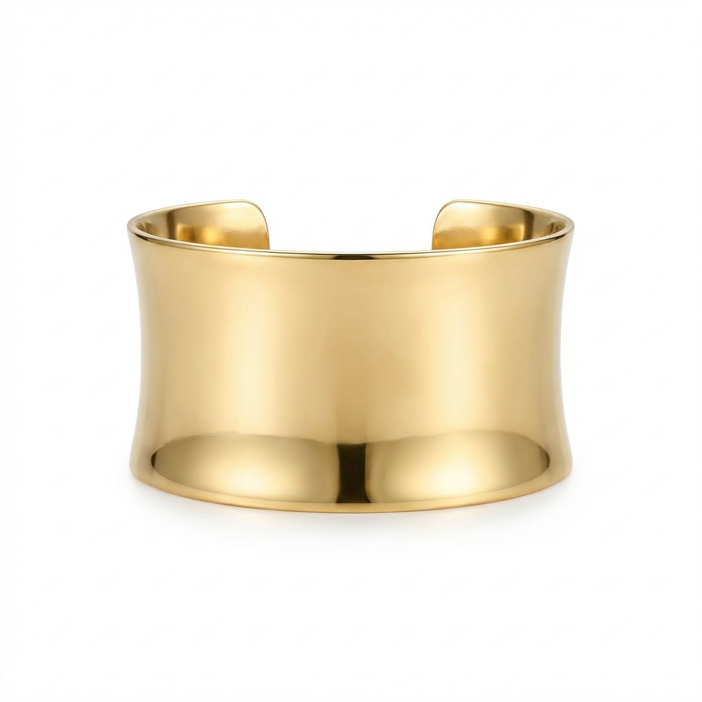 GAIA bracciale fascia oro larga Essenza