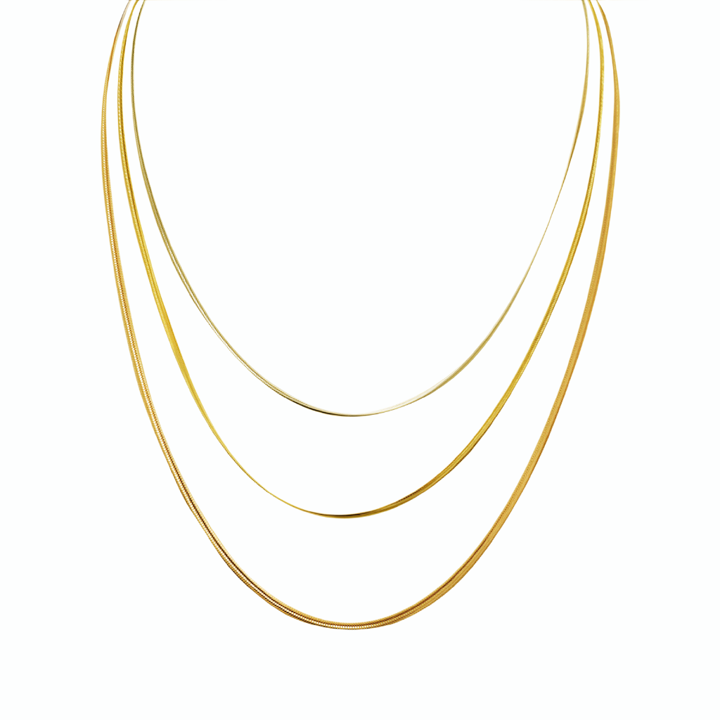 Collana tripla snake