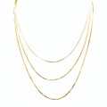 Collana tripla snake ottagonale