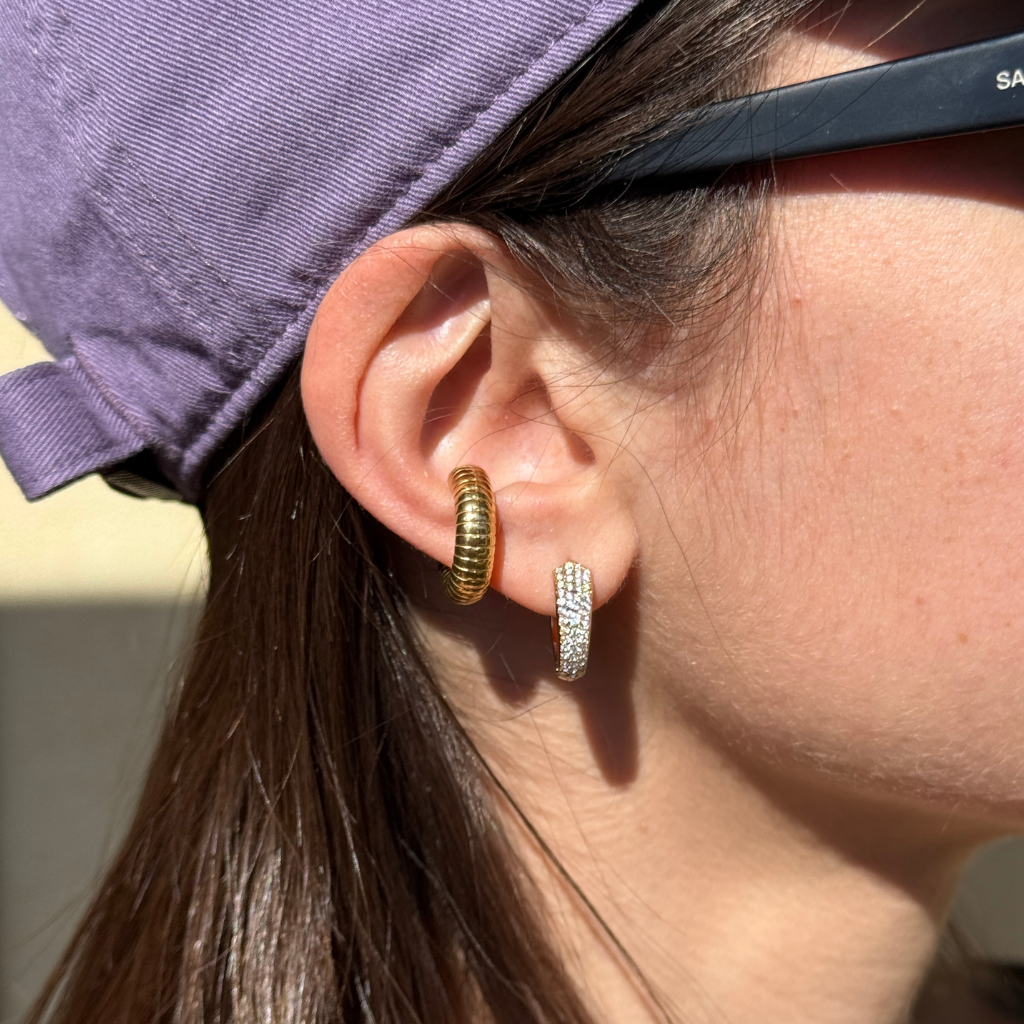 Ear cuff rigato Bold