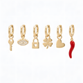 Orecchini con charm (6pz)