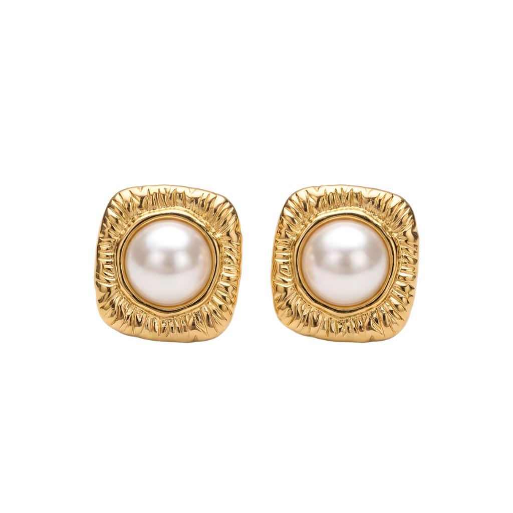 Orecchini dorato con perla Grazia