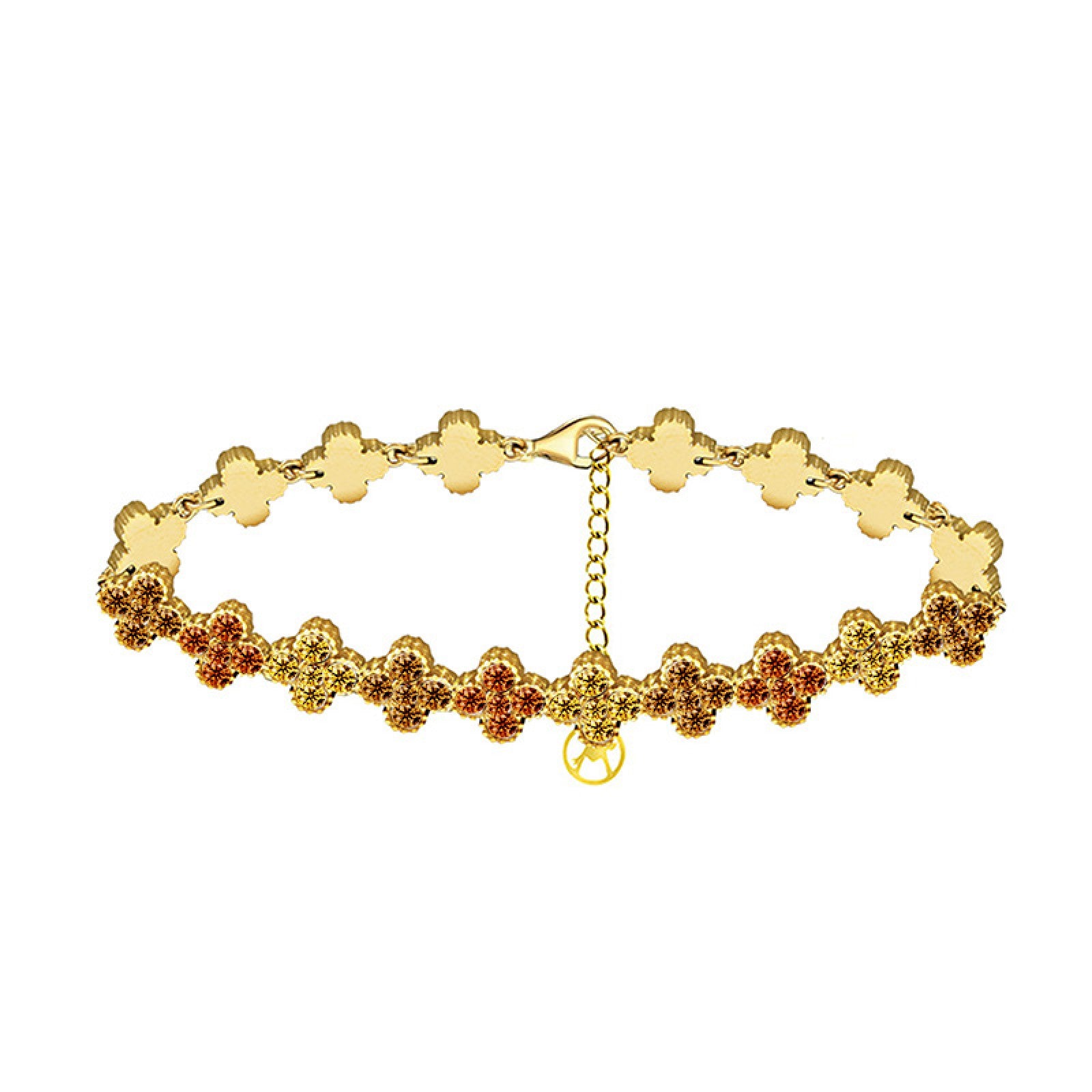 Bracciale quadrifoglio