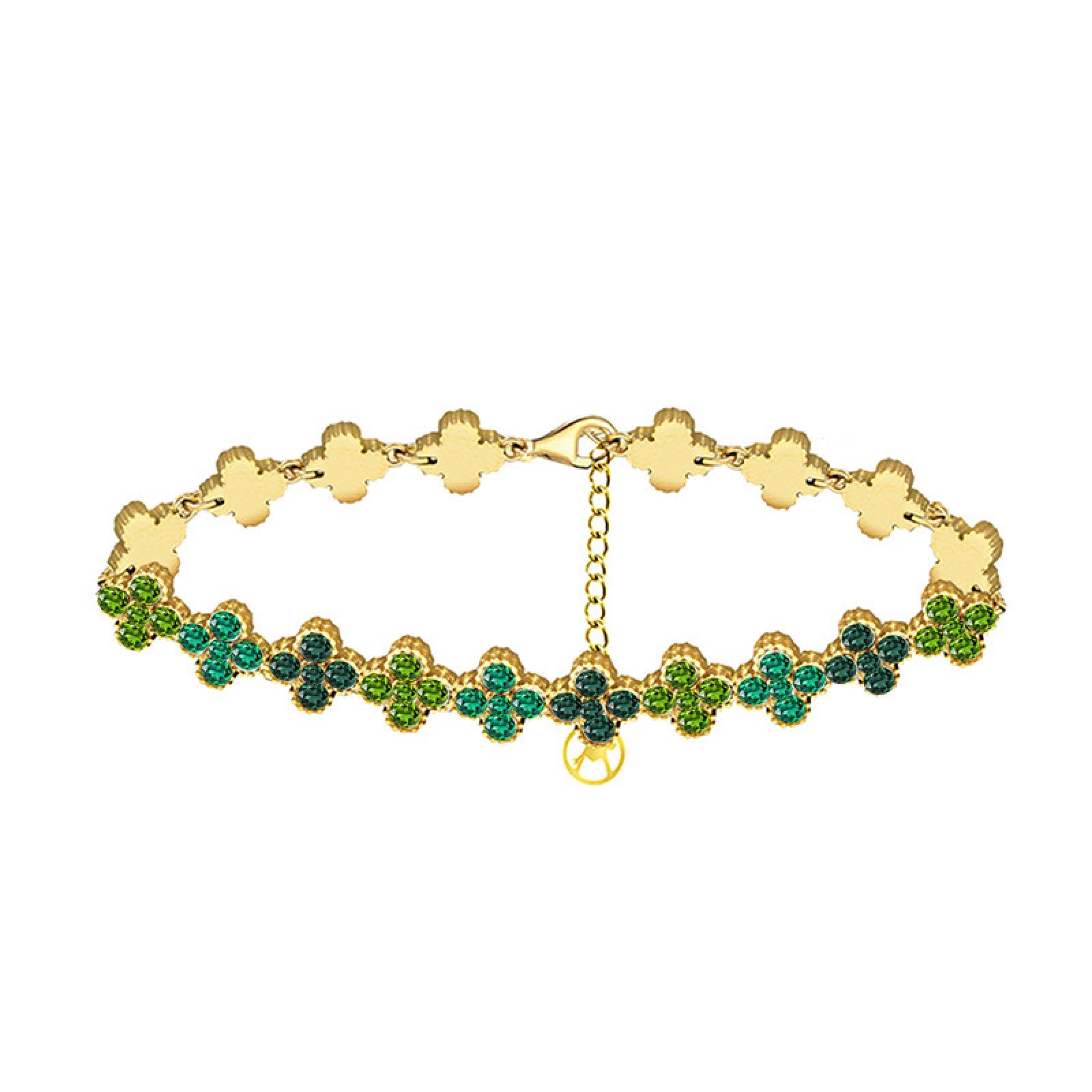 Bracciale quadrifoglio