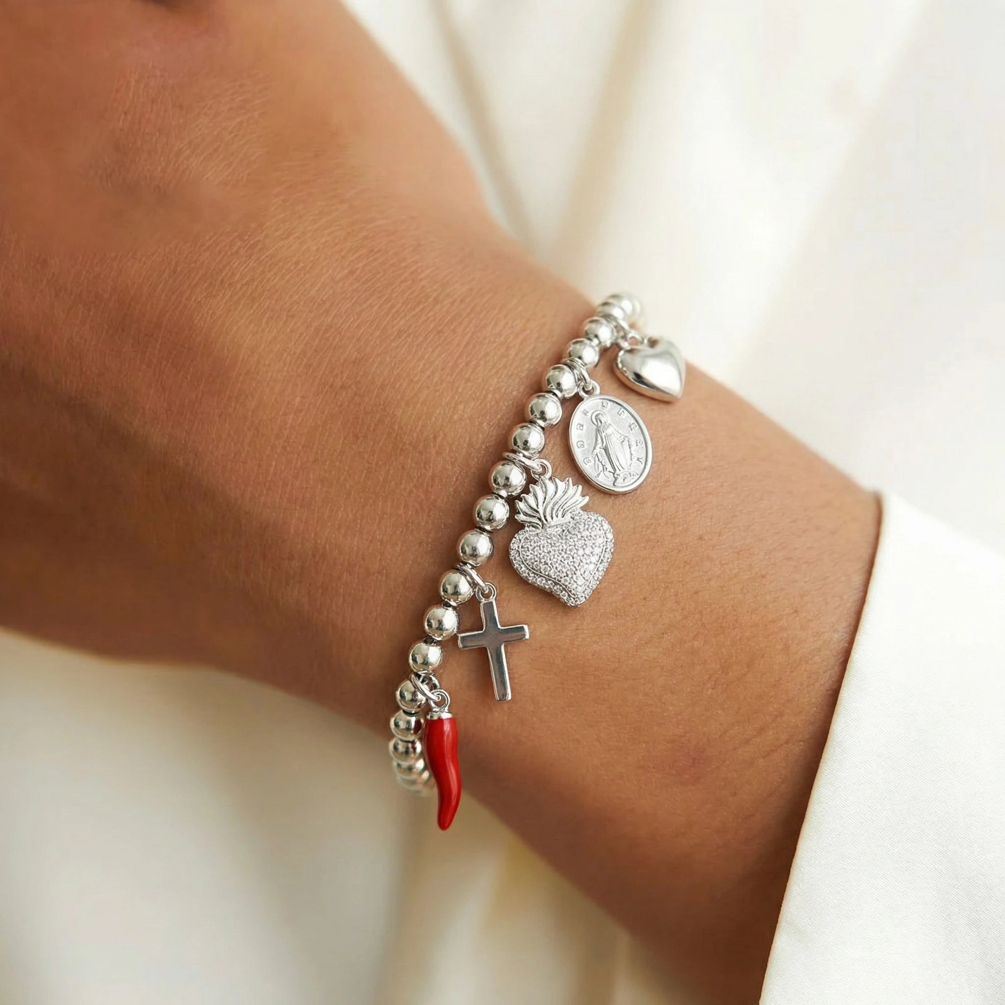 Bracciale con charm Sacri