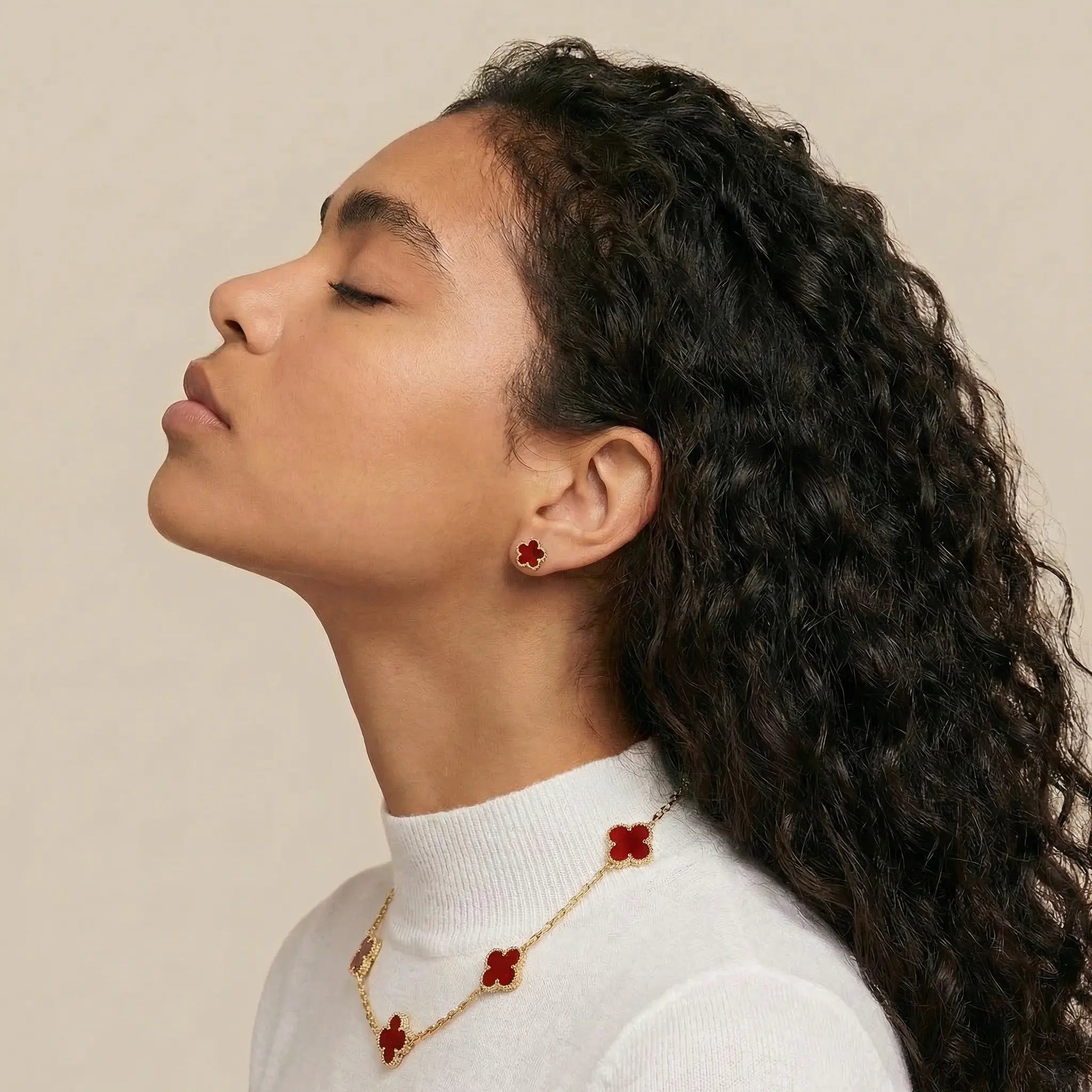 Collana dorato con fiori Fortuna