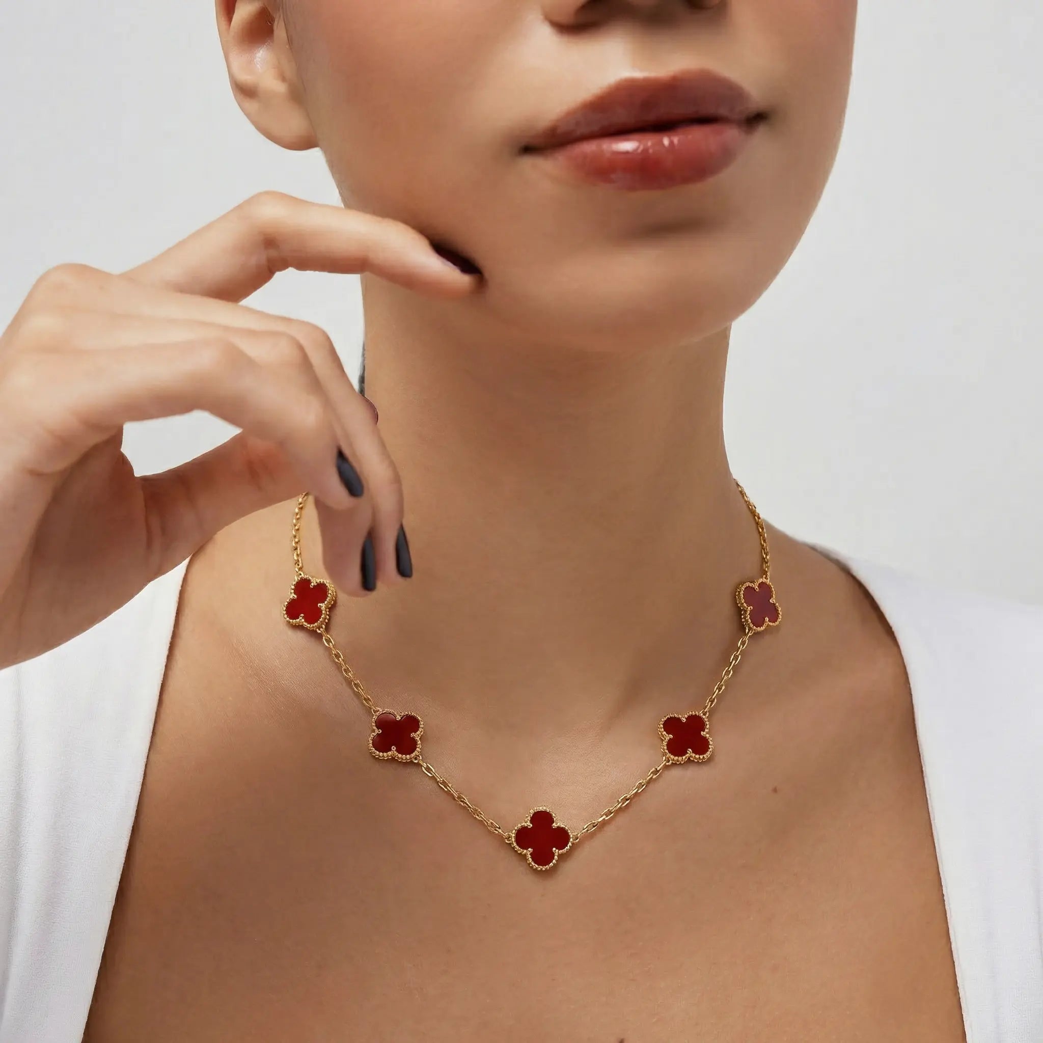 Collana dorato con fiori Fortuna