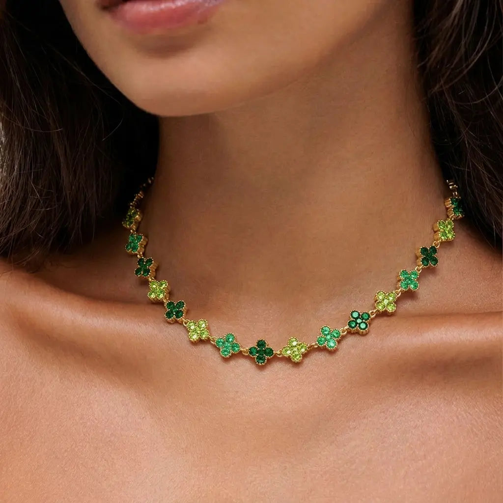 Collana quadrifoglio